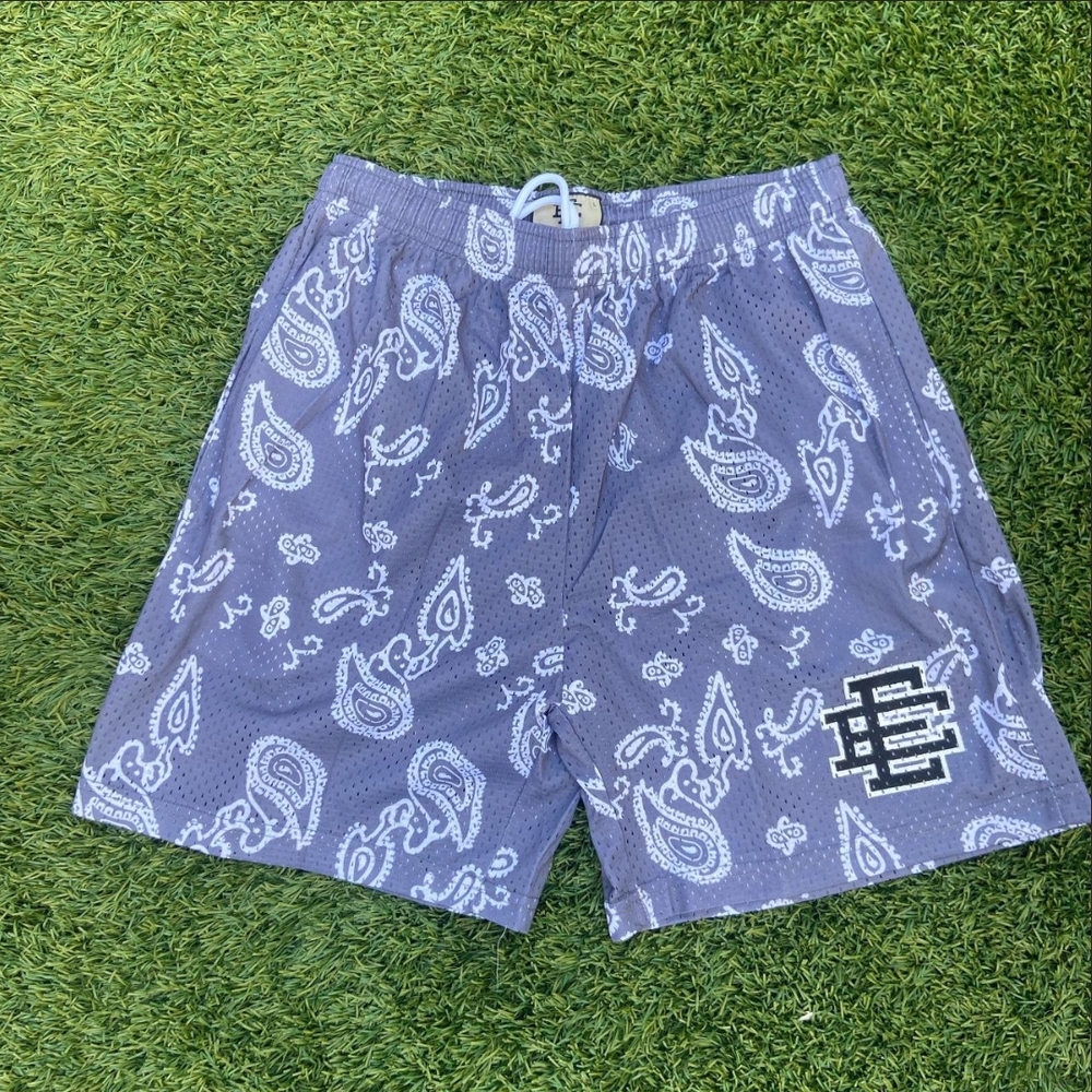 Men's Paisley Eric Emanuel Shorts - Gray
